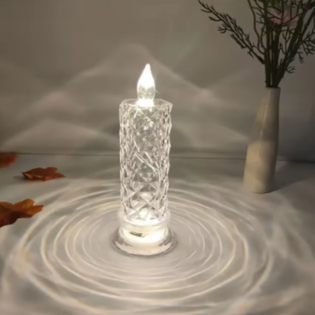 WinterGlow™ Vela de Cristal con Luz LED🕯️