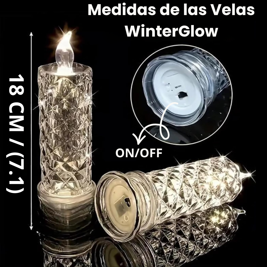 WinterGlow™ Vela de Cristal con Luz LED🕯️