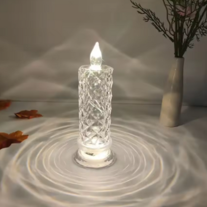 WinterGlow™ Vela de Cristal con Luz LED🕯️