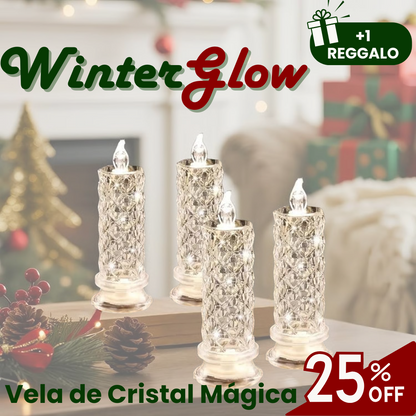 WinterGlow™ Vela de Cristal con Luz LED🕯️
